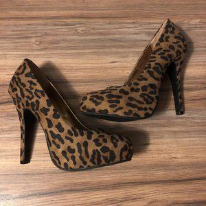 Massimo Cheetah Heels